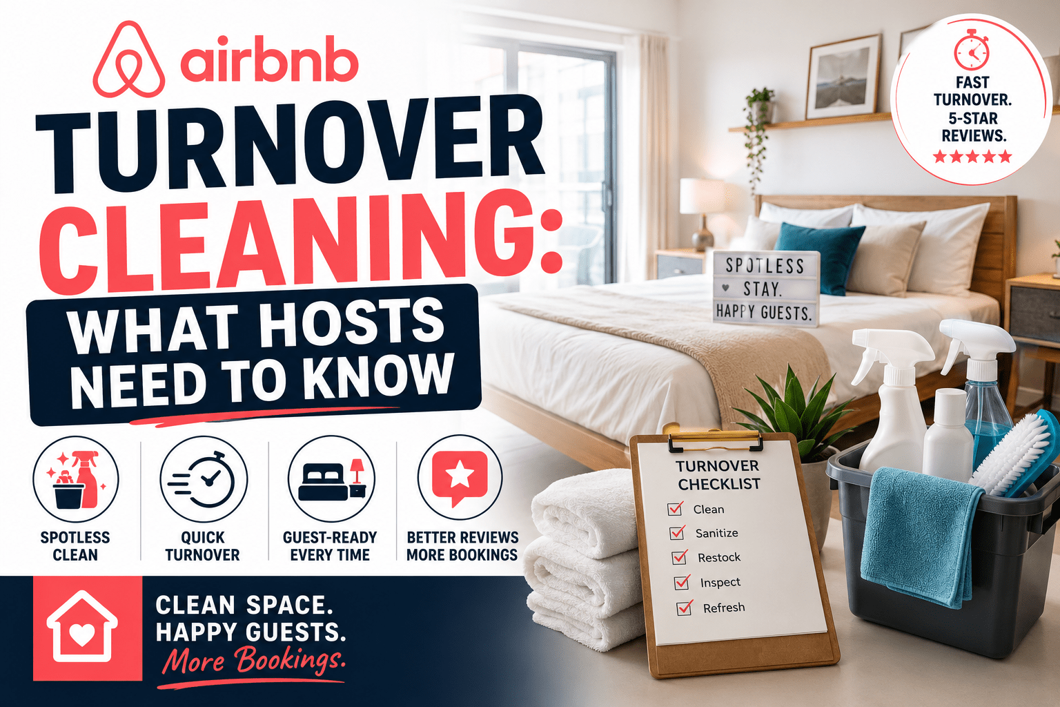 Airbnb Turnover Cleaning: What Hosts Need to Know