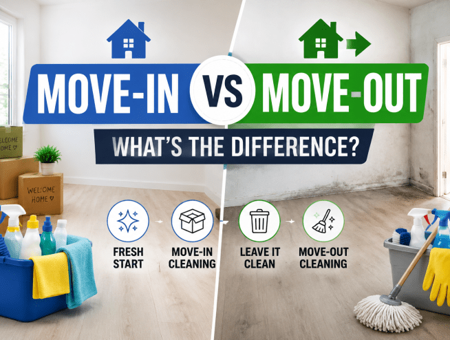 Move-In vs Move-Out Cleaning: What's the Difference?